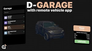 [PAID] D-Garage | All-rounder Garage System with remote vehicle app [ESX]
