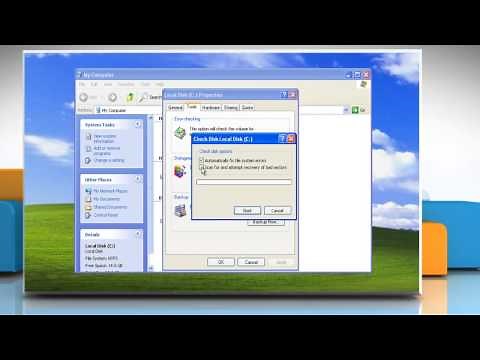 How to perform Disk Check in Windows® XP