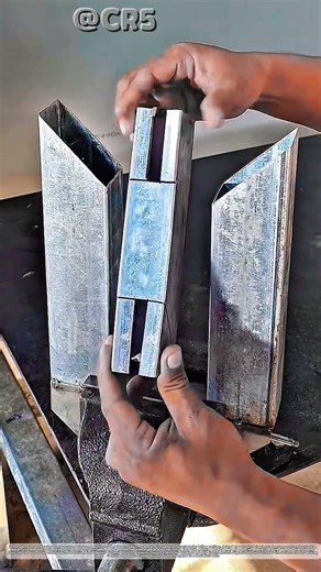 Work Smart: Professional Interlocking Weld Joint Technique #metalwork #welding #shorts #tips #smart