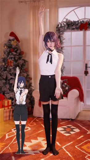 Cosplay content on Instagram: "「团宝」好女人之舞😍😘🥰。 。 。 。 #cosplay #cos #cosplayer #cute #reze"