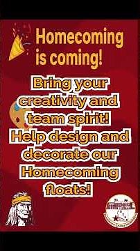 🎉 Homecoming Float-Making Party! 🎨