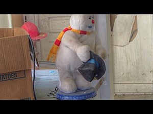 Abandoned/Destroyed gemmy Snowman Animatronics Compilation 1