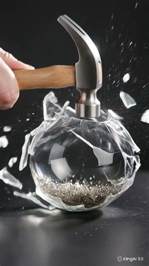 Satisfying Glass Ball Smash ASMR 💎🔨 #shorts #asmr