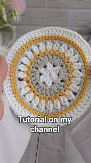 How to Crochet Coaster step by step