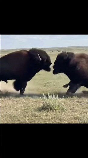 PURE POWER! RIVAL BISON CLASH HEADS IN AN INTENSE FIGHT FOR DOMINANCE! 💥 (YELLOWSTONE SHOWDOWN)