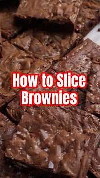 How to Cut Brownies Without Making a Mess!