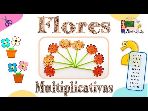 Flores Multiplicativas | Aula chachi - Manualidades para aprender las tablas de multiplicar