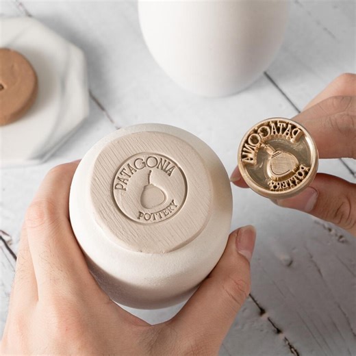 Custom Ceramic Stamps: Personalized Pottery Stamp, Customized Logo Stamps - Etsy