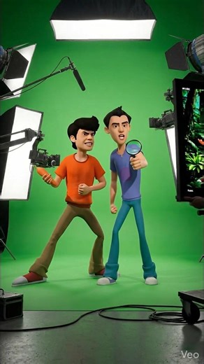 Gattu Battu cartoon shooting #viral #aivideo #shortvideo