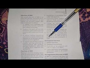 Functions of sebi from ncert class 12