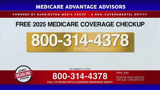 Medicare Advantage Advisors TV Spot, 'Important Message: 2025 Enrollment Period'