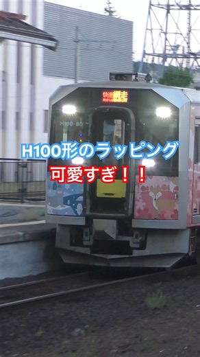 北海道のH100形のラッピング可愛すぎ！！