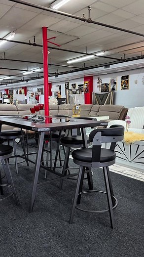 ️ Modern, stylish, and perfect for your home! ✨ This high-top wood dining table with a glass top and swivel chairs brings the perfect mix of comfort, function, and contemporary design 癩晴  1701 Berry Blvd, Louisville KY 40215  Financing available — starting at just $10 down  Same-day pickup or next-day delivery #EmpireFurnitureKY #ModernDining #SwivelChairs #HomeInspo #FYP | Empire Furniture | Facebook