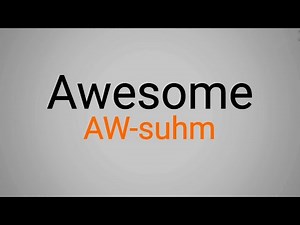 How to Pronounce AWESOME Correctly | British English Pronunciation | Mr. English