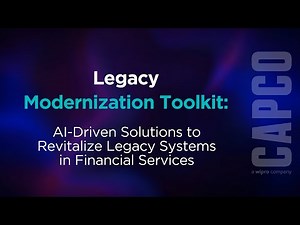 Legacy Modernization Toolkit: AI-Driven Solutions to Revitalize Legacy Systems in Financial Services