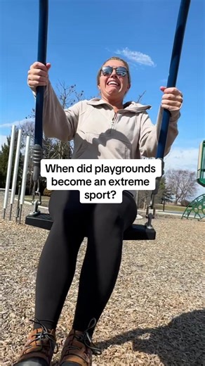 When did swings start making your stomach drop like that? And when did slides start feeling… claustrophobic? 😅 But the truth is, one day they won’t ask me to play anymore. So even if I feel ridiculous climbing up tiny playground ladders or trying not to throw up on a swing… I’m saying yes. It won’t be like this forever🥺 go down the dang slide.
