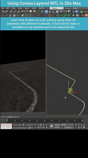 🎨 Instantly Draw Road Markings in 3ds Max! | Quick Showcase 🚗 #shorts #3dsmax