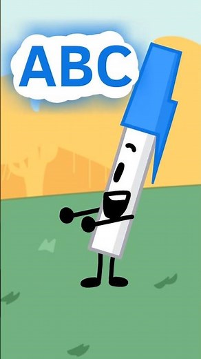 The Whole ABC In 1 Second! #bfdi #bfdia #bfb #tpot