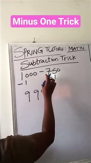 One Less--Problem Solved #springtutors