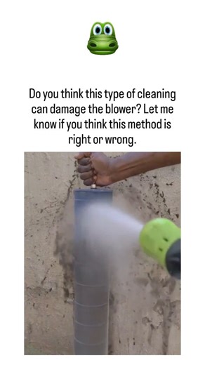 TrendTok Hub on Instagram: "The video shows a hands-on demonstration of removing an AC unit's squirrel cage blower fan and cleaning it with a pressure washer, effectively removing heavy dirt buildup to restore airflow efficiency. HVAC experts warn that high-pressure water can bend the fan's delicate blades or force moisture into unsealed bearings, potentially causing imbalance or corrosion; milder options like soapy water or coil cleaners are safer for DIY maintenance. With over 890,000 views an