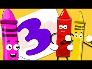 ベッドの中でクレヨン10 | 赤ちゃんのための歌| 子供の韻 | Crayons Song | Nursery Rhyme Song | Learn Numbers | Ten In The Bed