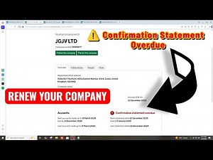 How to Renew Your UK LTD Company 2026 | Confirmation Statement Overdue – Avoid Penalties & Strikes