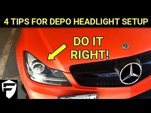 How to adjust the headlights of the Mercedes C-Class