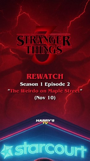 Harry's Tv™ | Follow @harrystvmotion for more Stranger Things Rewatch updates and hidden details from every episode! ⚡️ Season 1 Episode 2 – “The Weirdo... | Instagram