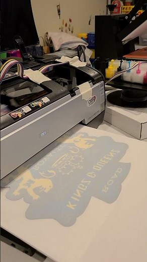 CISS system on stylus photo 1400 converted for DTF.