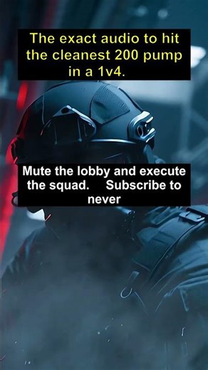 The exact audio to hit the cleanest 200 pump in a 1v4. 🎯