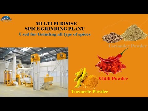 Automatic Spice processing Plant/ Masala Making machine / Masala Grinding Plant/ Bajaji Machinery