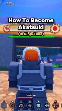 How To Join The Akatsuki In Roblox Ninja Time #ninjatime #roblox #shorts