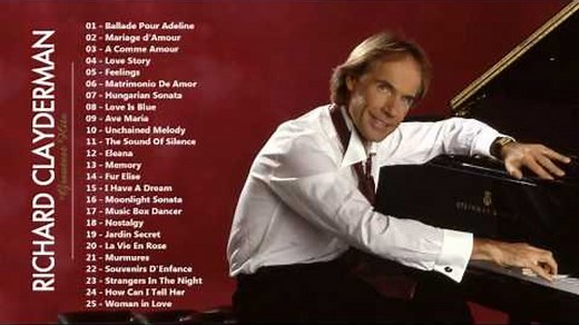 Richard Clayderman : Greatest hits - 30 Relaxing Songs for Piano | Instrumental Music Collection