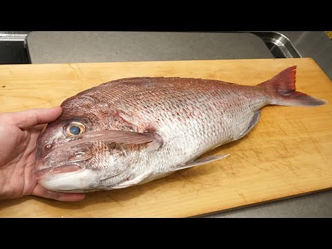 How to prepare sea bream and make tempura "White fish tempura"
