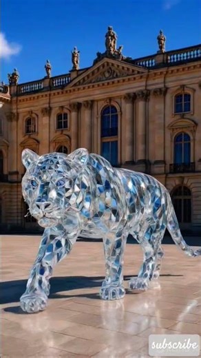 Crystal Leopard Walking in Style ✨🐆 | Majestic Slow Motion