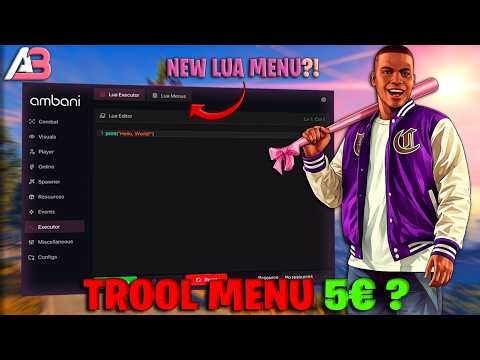 Best FiveM Mod Menu with *FREE* Lua MENU (Ambani Cheat)
