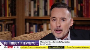 "There weren't any role models at the time" David Furnish tells Beth Rigby that the stigma around being gay made the prospect of coming out "daunting" as he feared being discriminated against. https://trib.al/2A89pOq 📺 Sky 501, Virgin 602, Freeview 233 and YouTube | Sky News