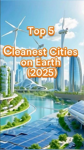 Top 5 Cleanest Cities on Earth | Global Clean City Ranking 2025 #top5 #cleanestcity