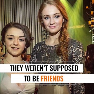 34M views · 33K reactions | Maisie Williams and Sophie Turner were total opposites when they first met. Here's why the Stark sisters will always be the wolf pack that survives. | Life Stories | Facebook