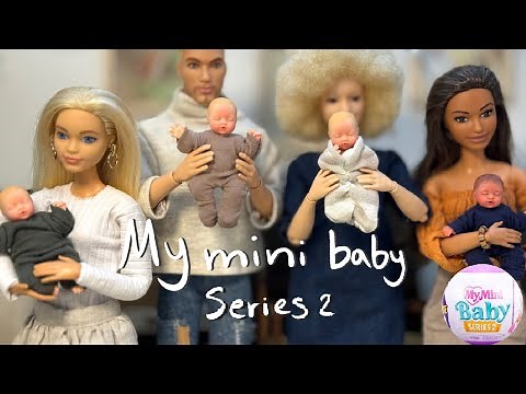 Barbie - NEW Zuru My Mini Baby Series 2 surprise ball Unboxing Aesthetic Ken & Barbie Role play