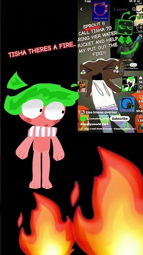 TISHAAA THERES FIRE.. #goviral #ibispaintx #sproutdandysworld #