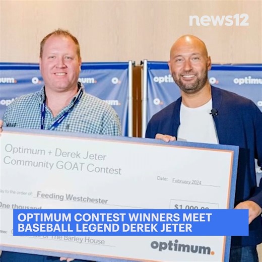 MEETING OF THE 🐐🐐 Optimum contest grants ‘GOATS’ of their communities chance to meet Derek Jeter - http://tinyurl.com/2s4zcupa | News 12 New Jersey
