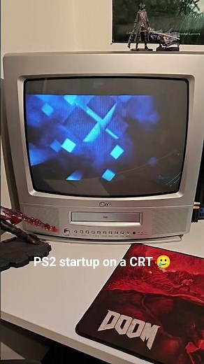 Playstation 2 startup on a CRT