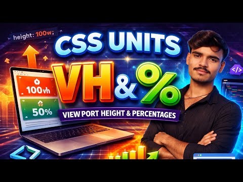 Css Units in vh and %. (@CodeYogi )
