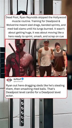 Dead Pool, Ryan Reynolds skipped the Hollywood muscle routine. Training for Deadpool & Wolverine