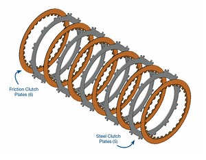 Friction & Steel Plate Service Kit - 72960-11SVC