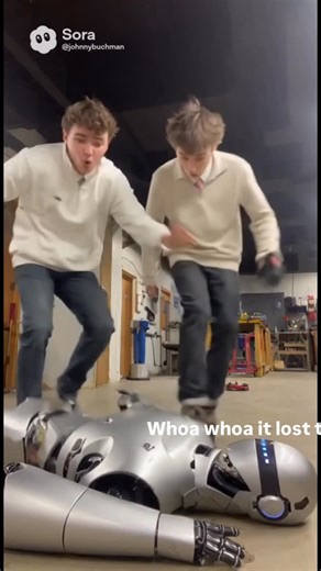 Johnny, Luke, Duffy, Bobby | Busted Bot in the workshop saving robots like usual #save #busted #bot #businessmindset | Instagram