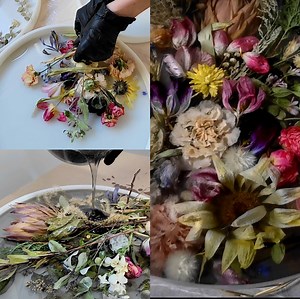 Elegant Floral Coffee Table 🖤💐 | Simple