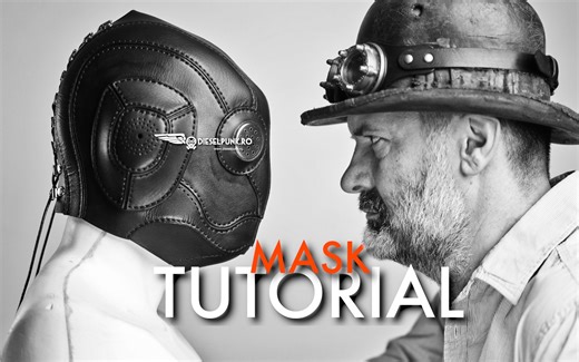 柴油朋克外星人面具 - 教程视频和 PDF 下载 - The Dieselpunk Alien Mask - Tutorial Video and PDF