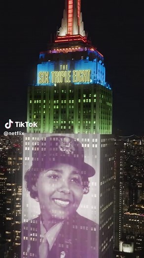 The Six Triple Eight Honored at Empire State Building